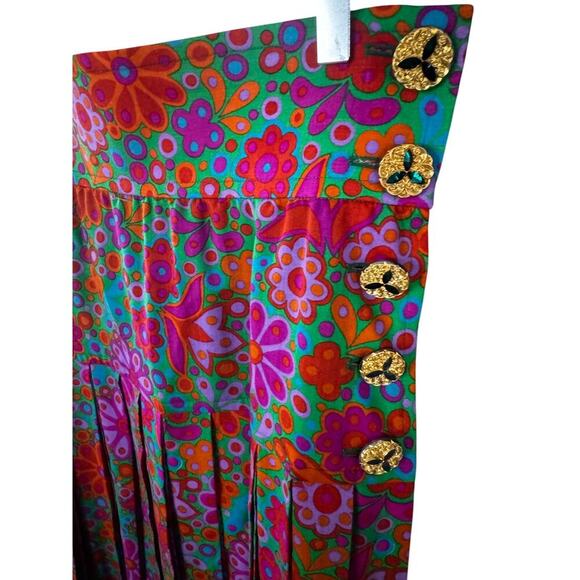 Yves Saint Laurent Rive Gauche Wool Pleated Skirt|Size 42|Made in France Vintage - Picture 2 of 6